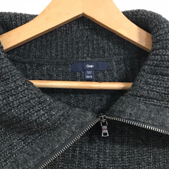 Gap Cowl Neck with Zipper Poncho Sweater - Picture 4 of 4